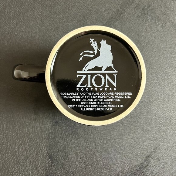 Zion Rootswear Bob Marley Black Coffee Mug - Picture 2 of 5